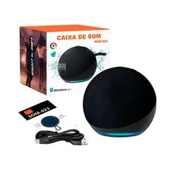 GENERICO - Parlante Bluetooth Tws Som-023 Luz Led Rgb Portátil