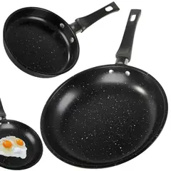 GENERICO - Set X2 Sartenes Antiadherente Granito Mango Ergonómico
