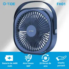 GENERICO - Ventilador G-TIDE FD01 360° - Azul