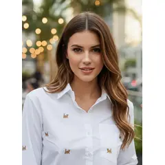 MANO SAGRADA - CAMISA ADELAIDA --- LOS GATOS