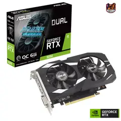 ASUS - Tarjeta Gráfica Dual GeForce RTX 3050 OC 6GB GDDR6 - Ray Tracing - DLSS - PCIe 4.0