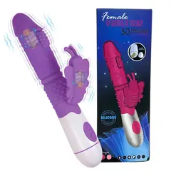 GENERICO - Vibrador Doble Estimulacion Clitoris Punto G Dildo Vaginal