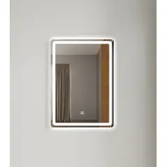 GENERAL - Espejo Rectangular 70 x 50 luz Led con boton luz neutra
