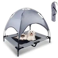 GENERICO - Cama Elevada Perro L Hamaca Lona Carpa Iglú Mascotas Mediana