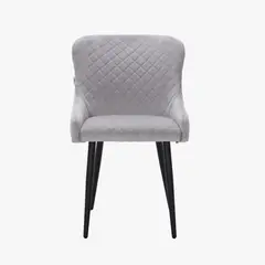 MUEBLES FIOTTI - Silla Comedor Nicole Gris 64X51X84