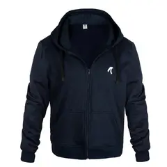 ADVANCE - Chaqueta Sudadera Hoddie Esencial Algodon Unisex Color Azul Oscuro