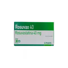 MEGA - ROSUVAX 40 MG CAJA 30 TABLETAS
