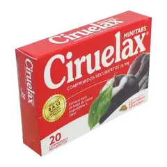 MEGA - CIRUELAX MINITABS 75 MG COMPUESTO CAJA 20 COMPRIMIDO