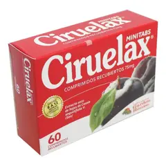 MEGA - CIRUELAX MINITABS 75 MG CAJA 60 COMPRIMIDO