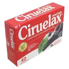 MEGA - CIRUELAX MINITABS 75 MG CAJA 40 COMPRIMIDO