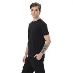 TOTTO - Camiseta Cuello Redondo Manne Negro Para Hombre