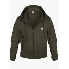ADVANCE - Chaqueta Sudadera Hoddie Esencial Algodon Unisex Color Verde Militar