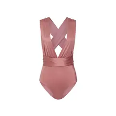 FIORY - VESTIDO DE BAÑO ENTERO MULTIFORMAS PRISMA TERRACOTA