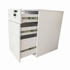 GENERICO - CAJONERA DE ESCRITORIO EN MADECOR 15MM CERRADURA CON TRAMPA 3 CAJONES