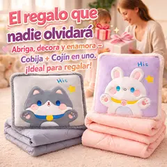 BEBESITOS - Almohada Felpa con Cobija Suave y Caliente