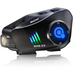 GENERICO - Intercomunicador Bluetooth para Casco de Moto Q28 con Cámara