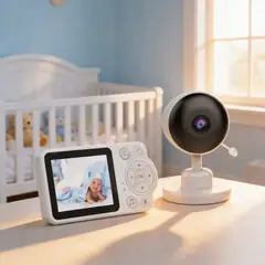 GENERICO - Monitor Bebé Cámara Video HD Audio Pantalla 2.8” Visión Nocturna