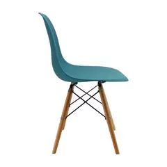 DISTRIONLINE - Silla Eames De Diseño Color Azul Petróleo