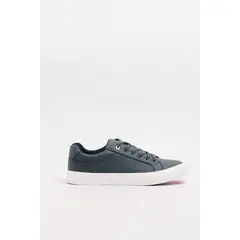 KOAJ - Tenis unicolores casuales con suelas en contraste plana Hombre