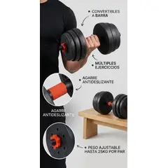 GENERICO - MANCUERNA DE 10 KG PARA HACER EJERCICIO