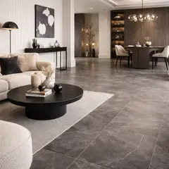 GENERICO - Porcelanato Gris Marmoleado Premium Tipo Piedra Natural Tránsito medio