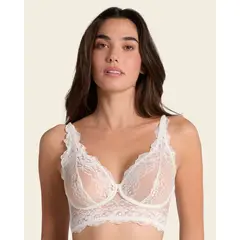 LEONISA - Brasier tipo bralette encaje y transparencias 011967