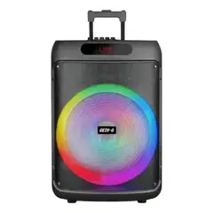 GENERICO - Cabina De Sonido Gd-1507 De 15 Iluminación Led Rgb, Negro