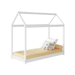 AKIVOY - Mini Cama Montessoriaba Color Blanco