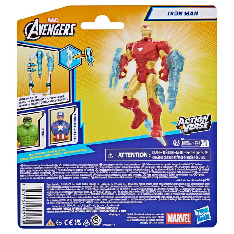 Figura de Acción Iron Man Avengers ActionVerse