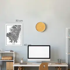 GAMA DIGITAL - Cuadro decorativo Retablo Bogota mapa 30x40