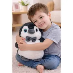 INFANTILES CAJUROMIX - Peluche Suave Pingüino