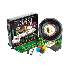 GENERICO - Set De Juegos De Casino 5 En 1