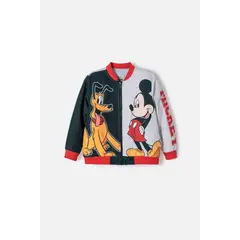 DISNEY - Chaqueta de Mickey Mouse con cierre multicolor para niño 2T a 6T