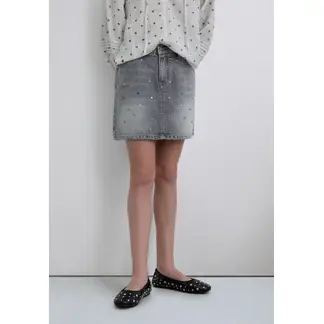 SCALPERS - Mini falda sc studs denim Multicolor 61431KGREY