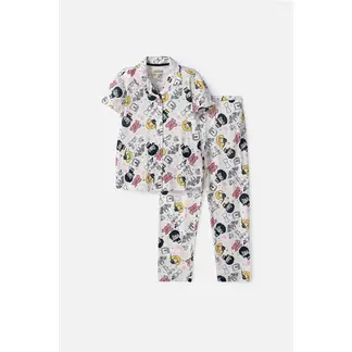 WARNER BROS - Pijama de Harry Potter pantalón largo marfil para niña