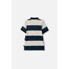 WARNER BROS - Camiseta tipo polo de Harry Potter azul y almendra para niño