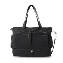 TOTTO - Bolso Dama Cartera Maxi Tote PortaPc 16'' Mujer Negro