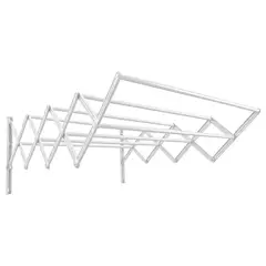 ENERGY PLUS - Tendedero Plegable Ropa 120x104cm Acero Capacidad 60 Libras