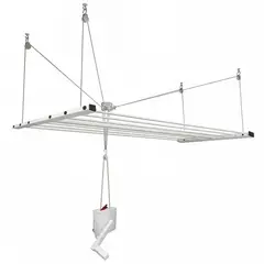 ENERGY PLUS - Tendedero De Techo Con Polea Elevable 120x69cm Acero 100 Lbs