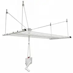 ENERGY PLUS - Tendedero De Techo Con Polea Elevable 150x69cm Acero 100 Lbs