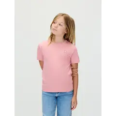 CALVIN KLEIN - Camiseta rosada Para Niño de manga corta con insignia de logo bordada