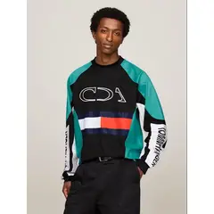TOMMY HILFIGER - Saco negro de carreras Tommy x Mercedes F1 x CR