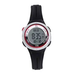 YESS - Reloj Negro Bisel Rojo Para Dama BAO-07