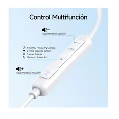 GENERICO - Audífonos Tipo C con Micrófono In-Ear Negro