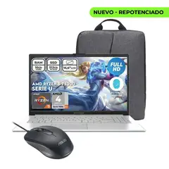 ASUS - PORTATIL VIVOBOOK - RYZEN 5 7520U - DDR5 16GB - SSD 512 GB - 15.6" FHD + MALETA Y MOUSE