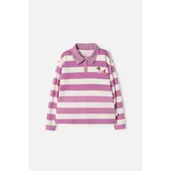 MIC - Camiseta tipo polo de multicolor para niña