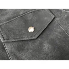 THE CLOTHING COMPANY - Chaqueta Mujer Suede Chic Sintético Ovejera Corta Ajustable
