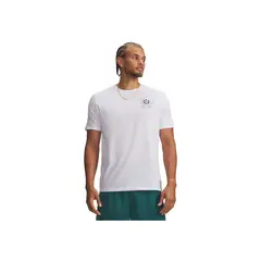 UNDER ARMOUR - Camiseta Hombre UA M RADIAL WM SS Blanco