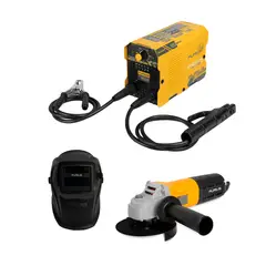 FURIUS - Soldador Fw131m 110v + Careta Fw33 + Pulidora Fg71