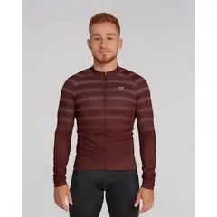 GW - Camiseta Manga larga Wave Vinotinto